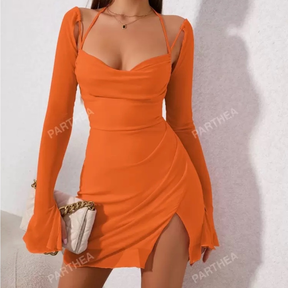 Women's Orange Dress